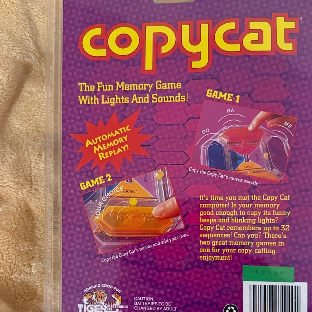 Vintage Tiger Copycat Electronic Game in Box